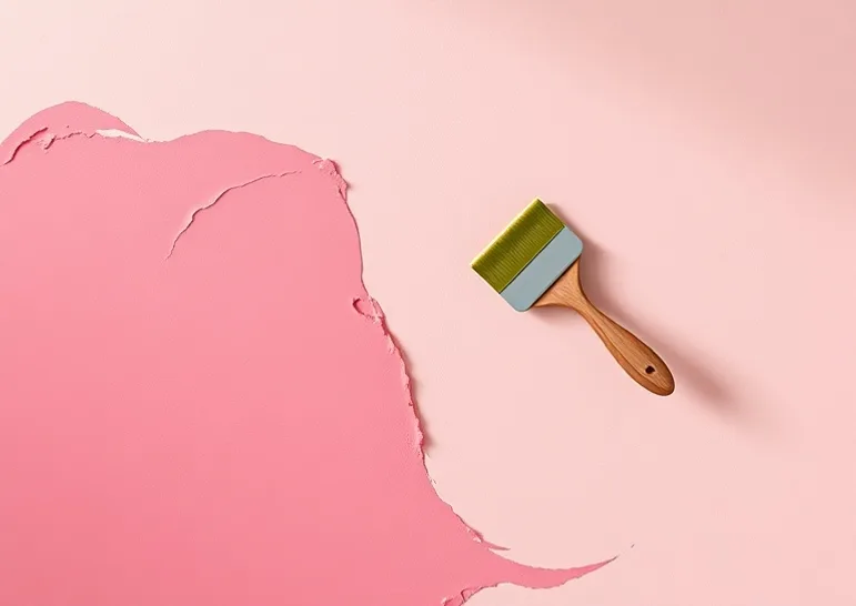 Application d'un enduit décoratif à la lisseuse sur un mur